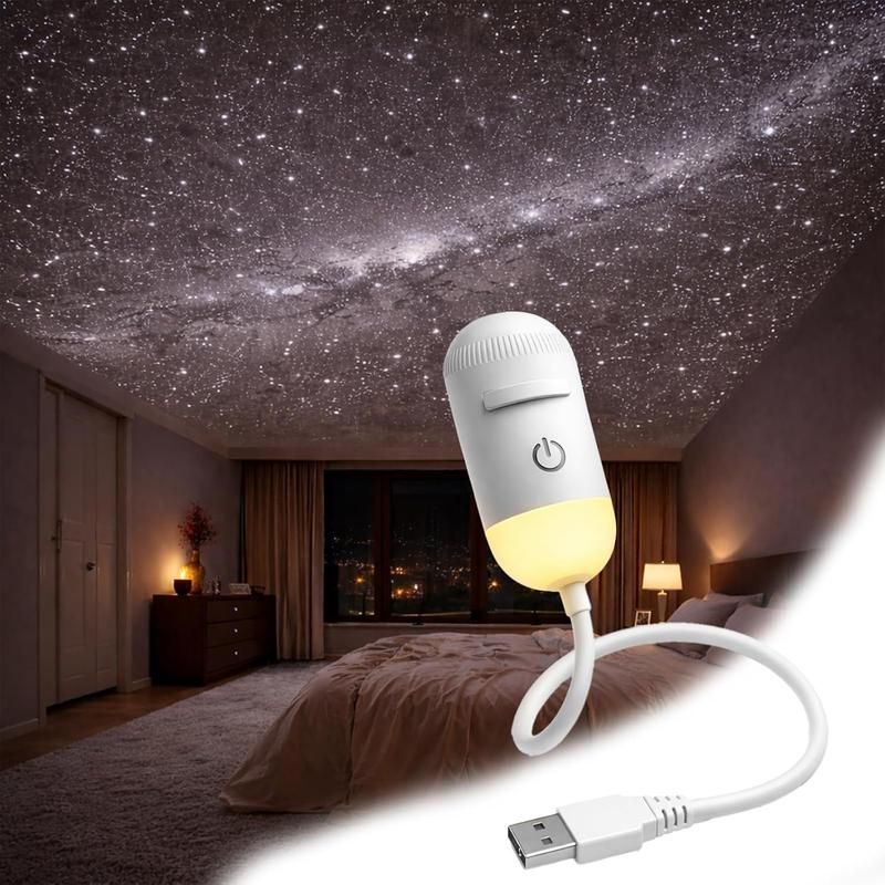 🔥50% OFF Last Day Sale Turn Any Room Into A Starry Escape | 2-in-1 USB Galaxy Projector Night Light with 360° Adjustable Starry Ceiling Projection