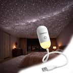 🔥50% OFF Last Day Sale Turn Any Room Into A Starry Escape | 2-in-1 USB Galaxy Projector Night Light with 360° Adjustable Starry Ceiling Projection