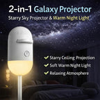 🔥50% OFF Last Day Sale Turn Any Room Into A Starry Escape | 2-in-1 USB Galaxy Projector Night Light with 360° Adjustable Starry Ceiling Projection