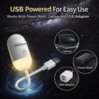 🔥50% OFF Last Day Sale Turn Any Room Into A Starry Escape | 2-in-1 USB Galaxy Projector Night Light with 360° Adjustable Starry Ceiling Projection