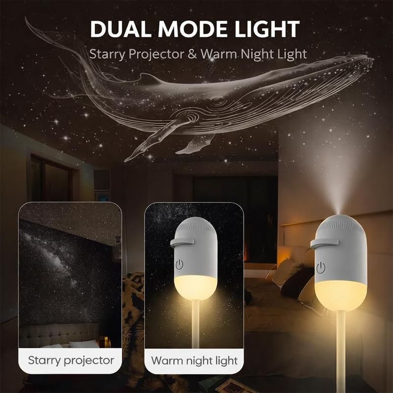 🔥50% OFF Last Day Sale Turn Any Room Into A Starry Escape | 2-in-1 USB Galaxy Projector Night Light with 360° Adjustable Starry Ceiling Projection