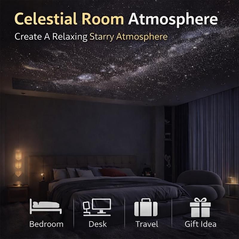 🔥50% OFF Last Day Sale Turn Any Room Into A Starry Escape | 2-in-1 USB Galaxy Projector Night Light with 360° Adjustable Starry Ceiling Projection