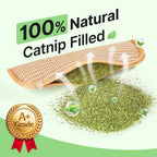 🔥50% OFF Last Day Sale Natural Sisal Catnip Pillow Toy – Washable Scratch & Bite Toy with Removable Catnip Pouch to Help Save Your Sofa