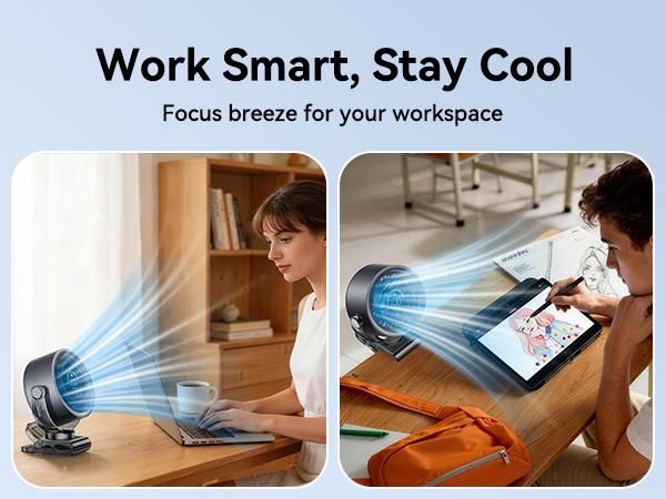 🔥50% OFF Last Day Sale Rechargeable Portable Clip on Fan-100-Speed Touch Control, LED Display, 360° Rotate Quiet Turbo Desk Fan, Small Battery Operated USB Fan for Stroller Bed Travel Camping Golf Gym