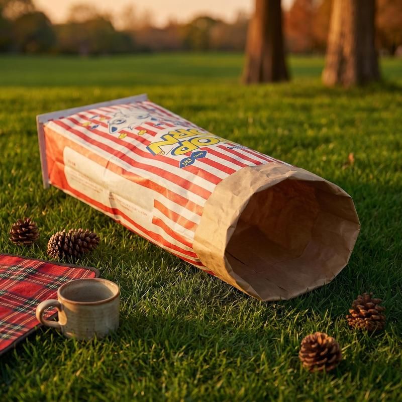 🔥50% OFF Last Day Sale Popcorn Cat Crinkle Hideaway Bag – 4-in-1 Giant Cat Toy with Built-In Crinkle Sound, Scratch & Foldable Play Nest