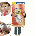 🔥50% OFF Last Day Sale Popcorn Cat Crinkle Hideaway Bag – 4-in-1 Giant Cat Toy with Built-In Crinkle Sound, Scratch & Foldable Play Nest