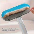 🔥50% OFF Last Day Sale Upgraded Reusable Pet Hair Remover Brush – Extra-Long Handle Lint Cleaner for Dog & Cat Hair, Washable Multi-Surface Tool for Furniture, Bedding, Clothes & Car Interiors
