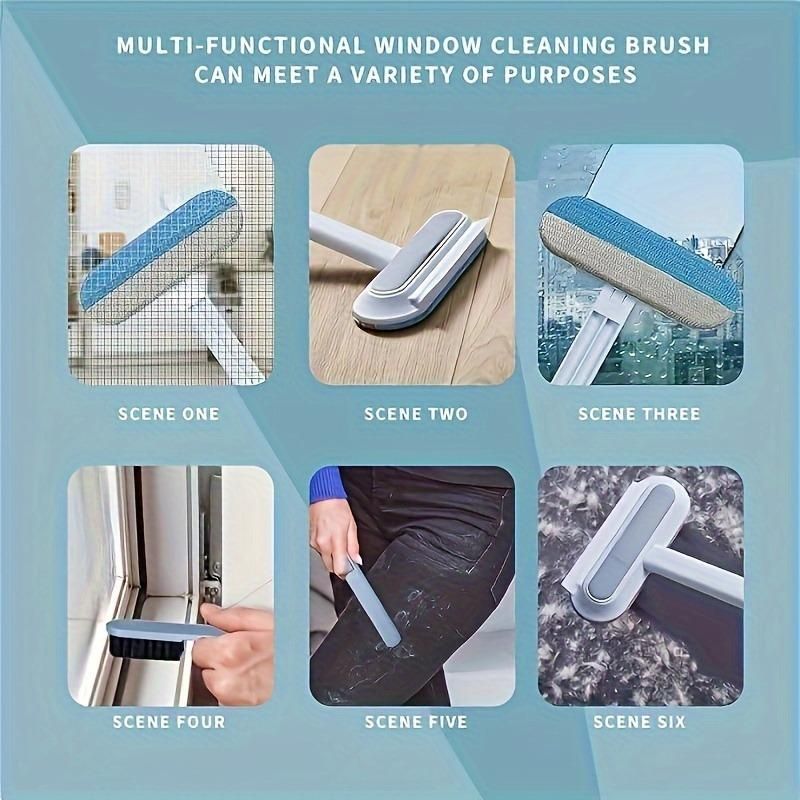 🔥50% OFF Last Day Sale Upgraded Reusable Pet Hair Remover Brush – Extra-Long Handle Lint Cleaner for Dog & Cat Hair, Washable Multi-Surface Tool for Furniture, Bedding, Clothes & Car Interiors